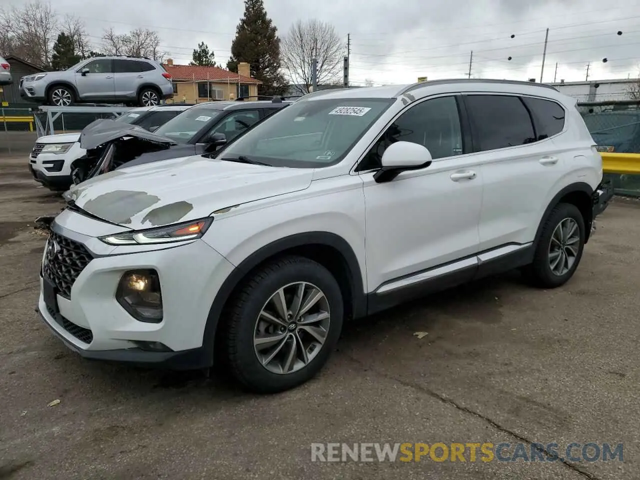 1 Фотография поврежденного автомобиля 5NMS3CAD9KH015604 HYUNDAI SANTA FE 2019