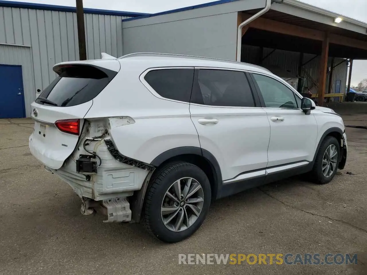 3 Фотография поврежденного автомобиля 5NMS3CAD9KH015604 HYUNDAI SANTA FE 2019