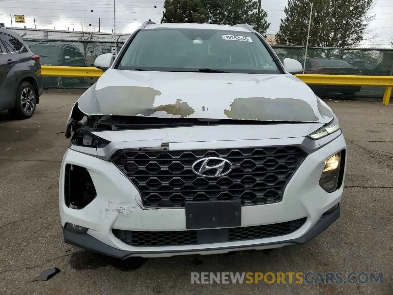 5 Фотография поврежденного автомобиля 5NMS3CAD9KH015604 HYUNDAI SANTA FE 2019