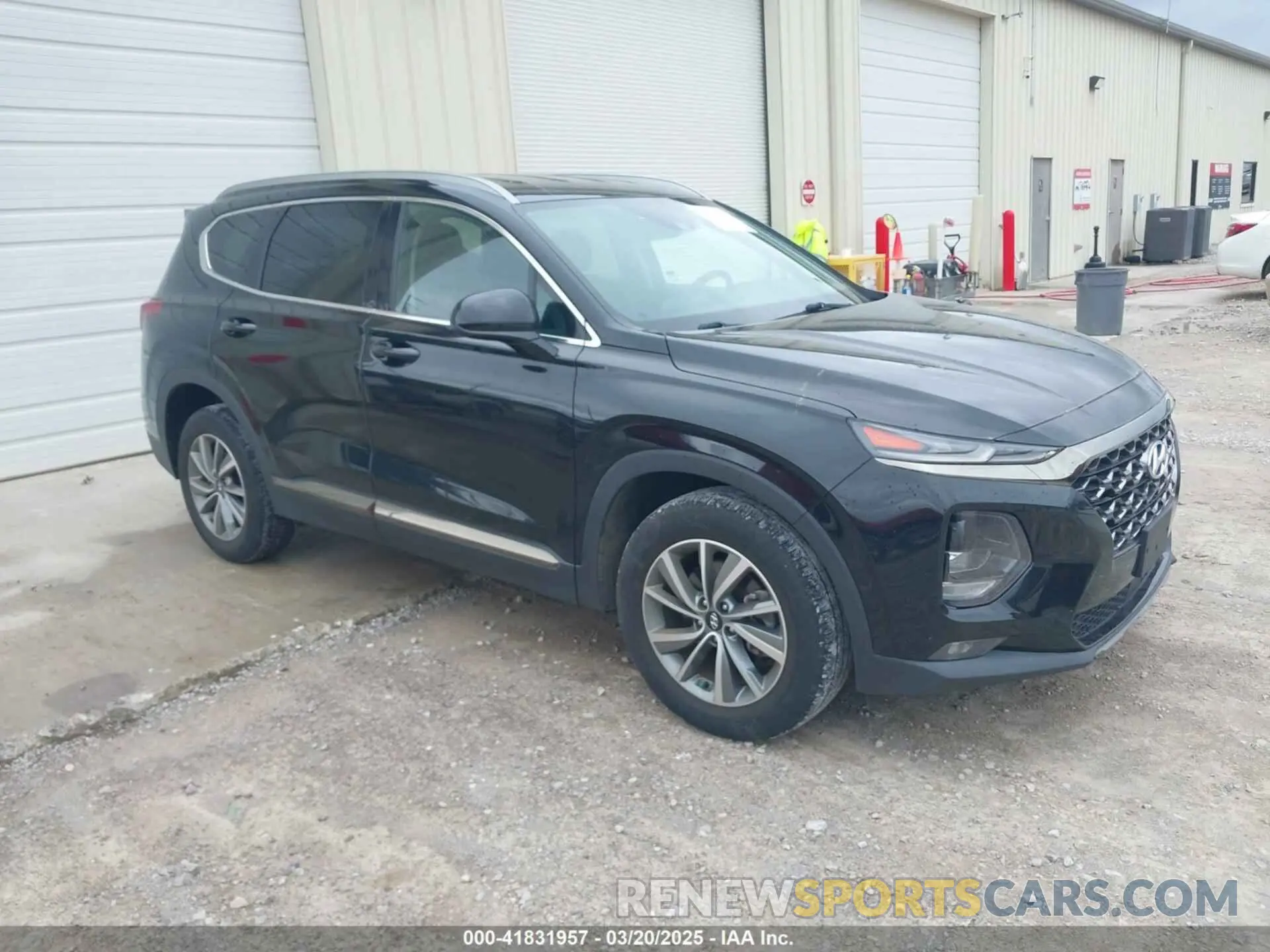 1 Photograph of a damaged car 5NMS3CAD9KH053446 HYUNDAI SANTA FE 2019