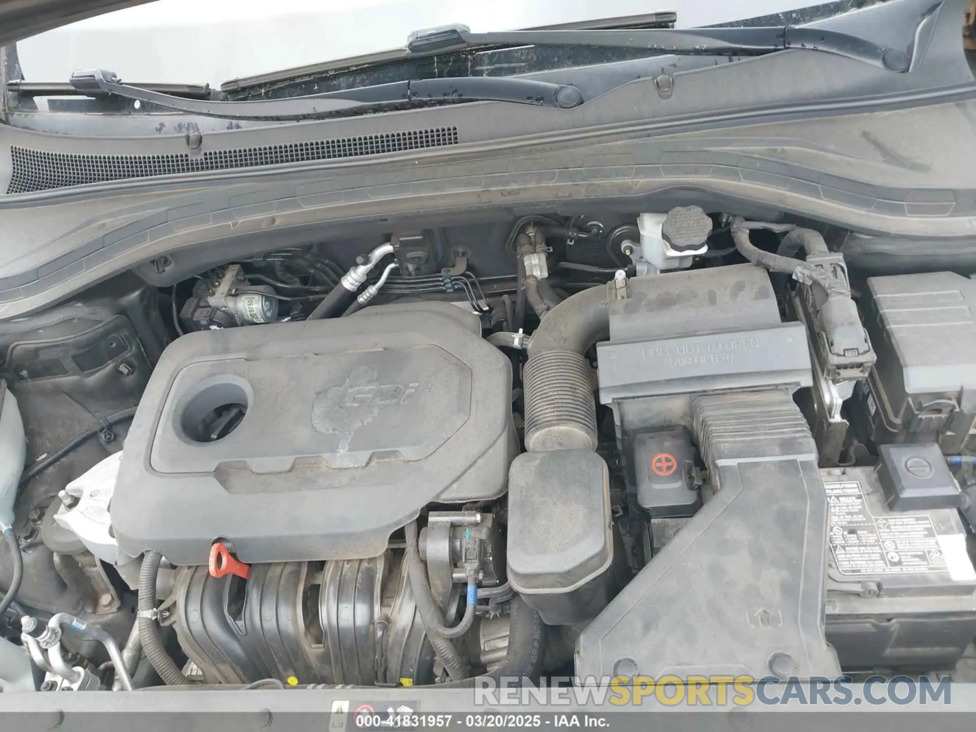 10 Photograph of a damaged car 5NMS3CAD9KH053446 HYUNDAI SANTA FE 2019