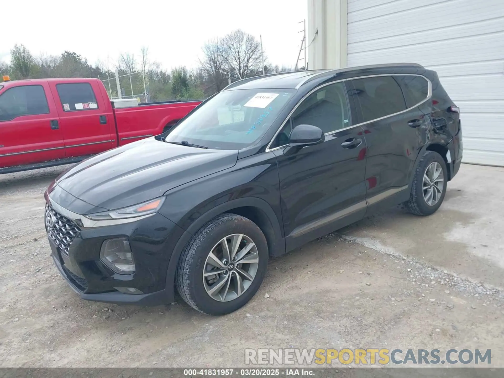 2 Photograph of a damaged car 5NMS3CAD9KH053446 HYUNDAI SANTA FE 2019
