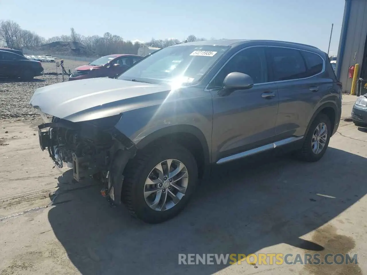 1 Photograph of a damaged car 5NMS3CADXKH092482 HYUNDAI SANTA FE 2019