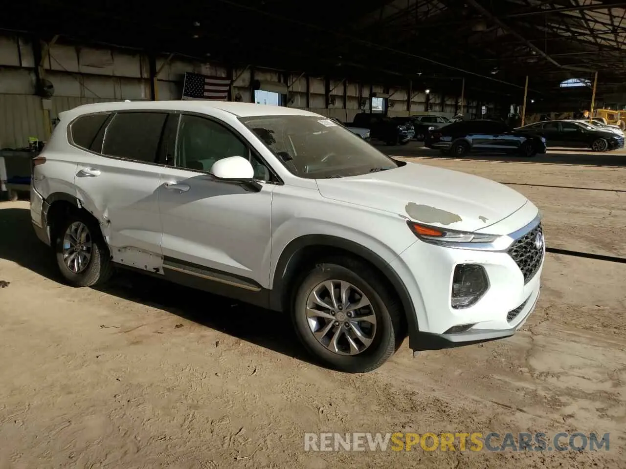 4 Фотография поврежденного автомобиля 5NMS3CADXKH099299 HYUNDAI SANTA FE 2019