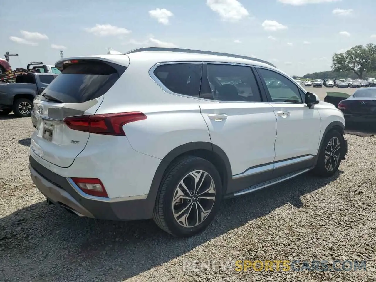 3 Photograph of a damaged car 5NMS53AA1KH033837 HYUNDAI SANTA FE 2019