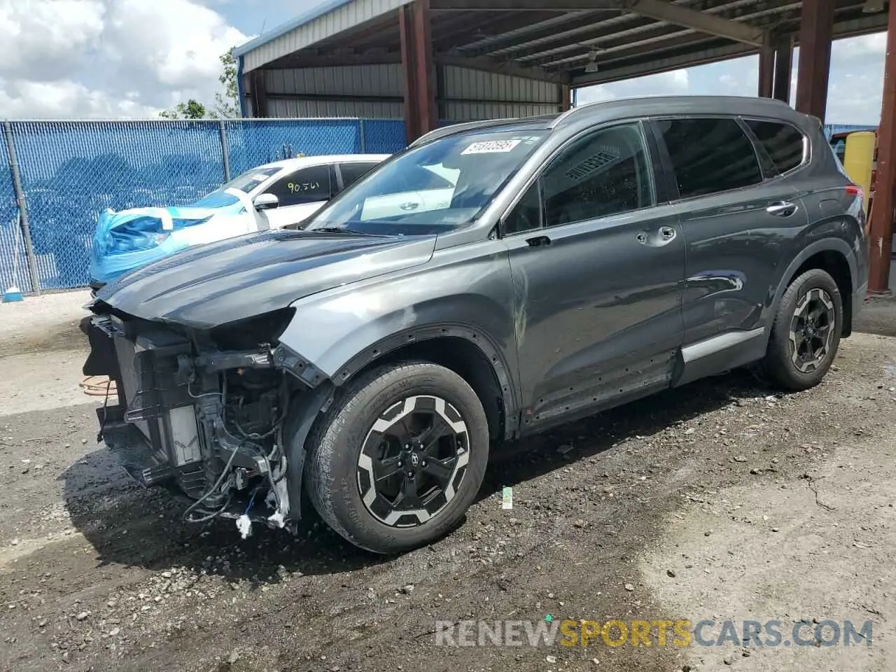 1 Photograph of a damaged car 5NMS53AA2KH133896 HYUNDAI SANTA FE 2019