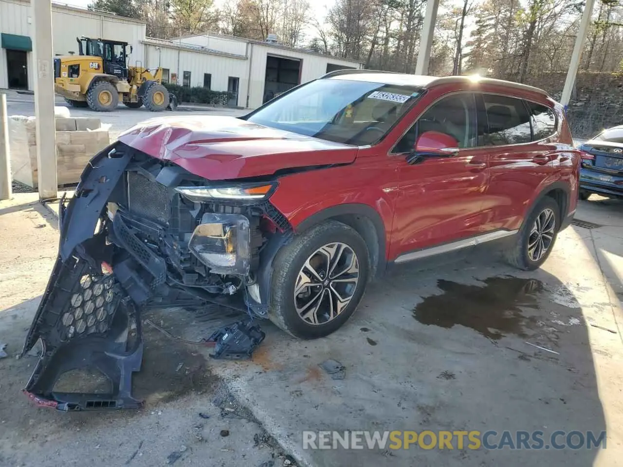 1 Photograph of a damaged car 5NMS53AA8KH060016 HYUNDAI SANTA FE 2019