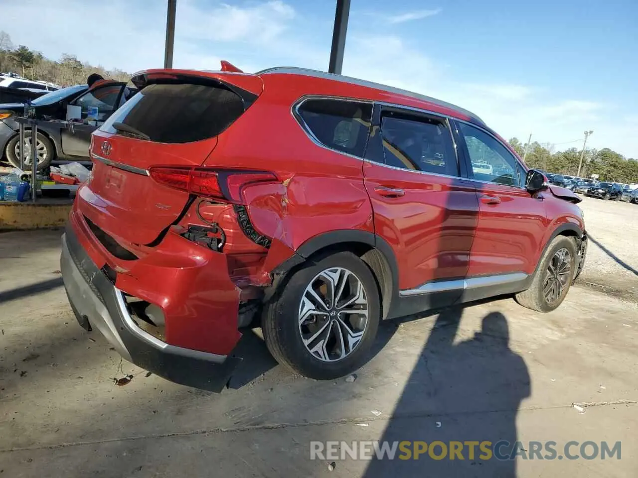 3 Photograph of a damaged car 5NMS53AA8KH060016 HYUNDAI SANTA FE 2019