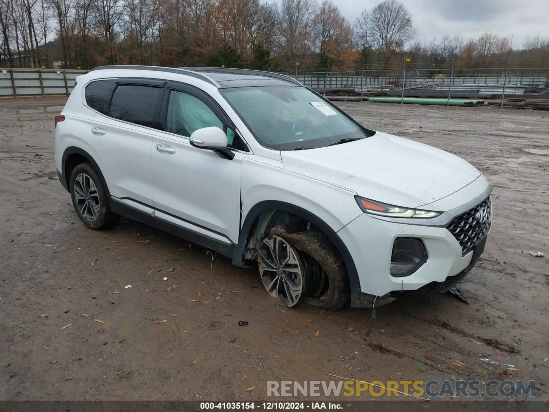 1 Photograph of a damaged car 5NMS53AA9KH055844 HYUNDAI SANTA FE 2019