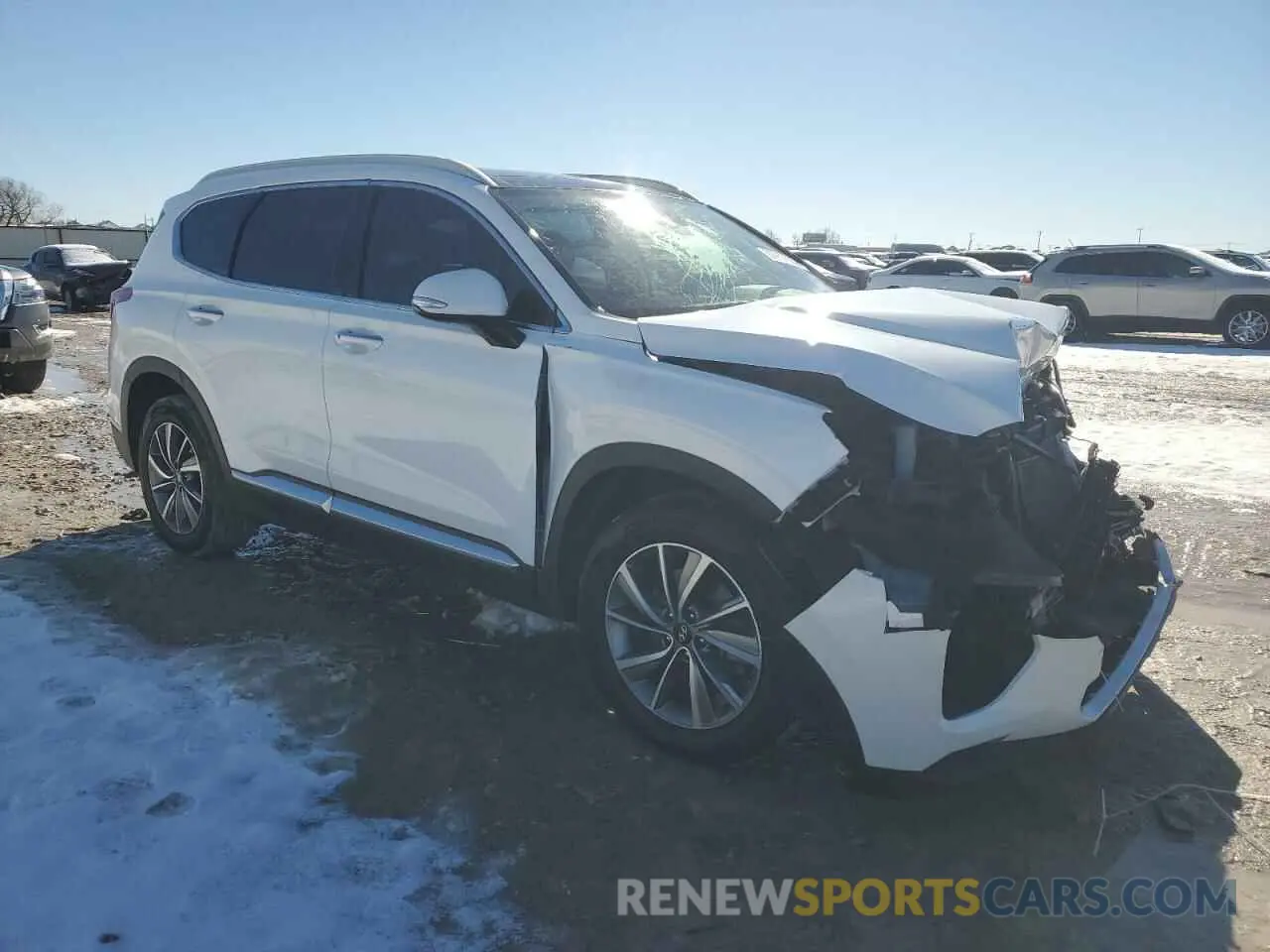 4 Фотография поврежденного автомобиля 5NMS53AD3KH094326 HYUNDAI SANTA FE 2019