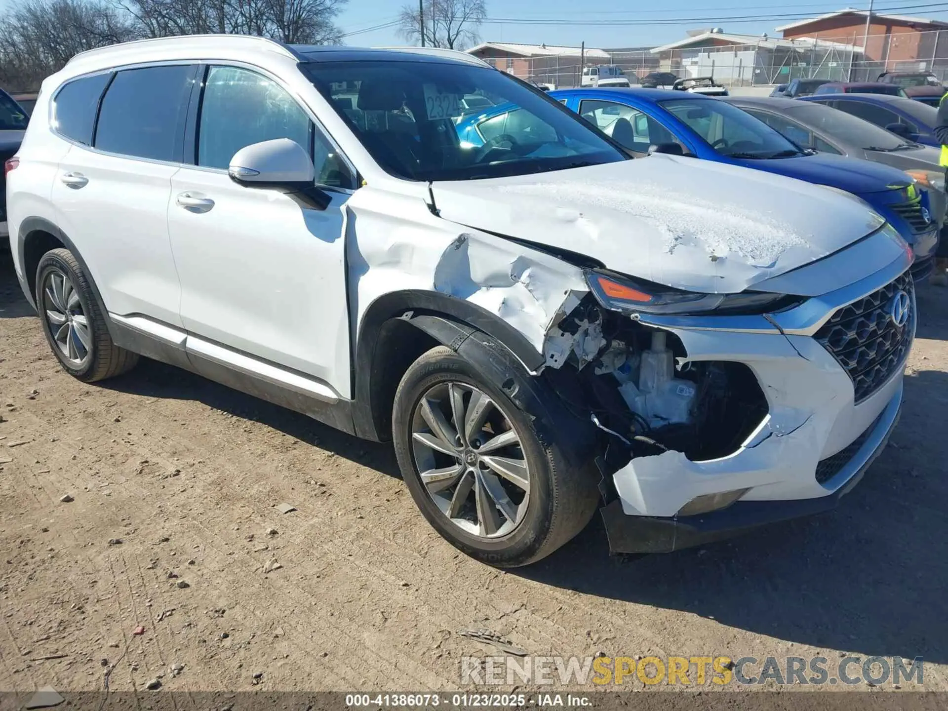 1 Photograph of a damaged car 5NMS53AD3KH131665 HYUNDAI SANTA FE 2019