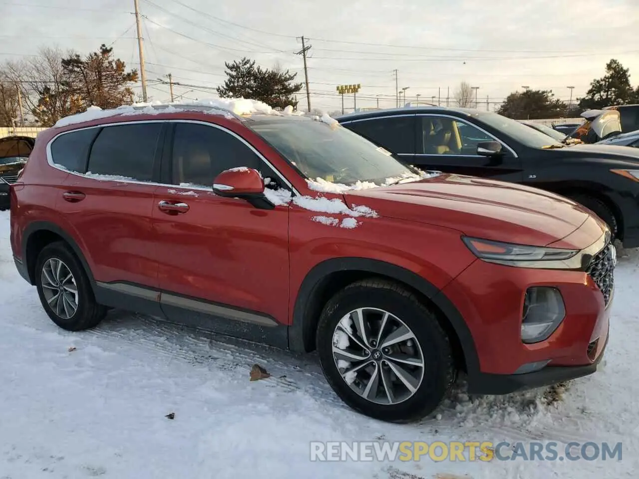 4 Фотография поврежденного автомобиля 5NMS53AD4KH042977 HYUNDAI SANTA FE 2019