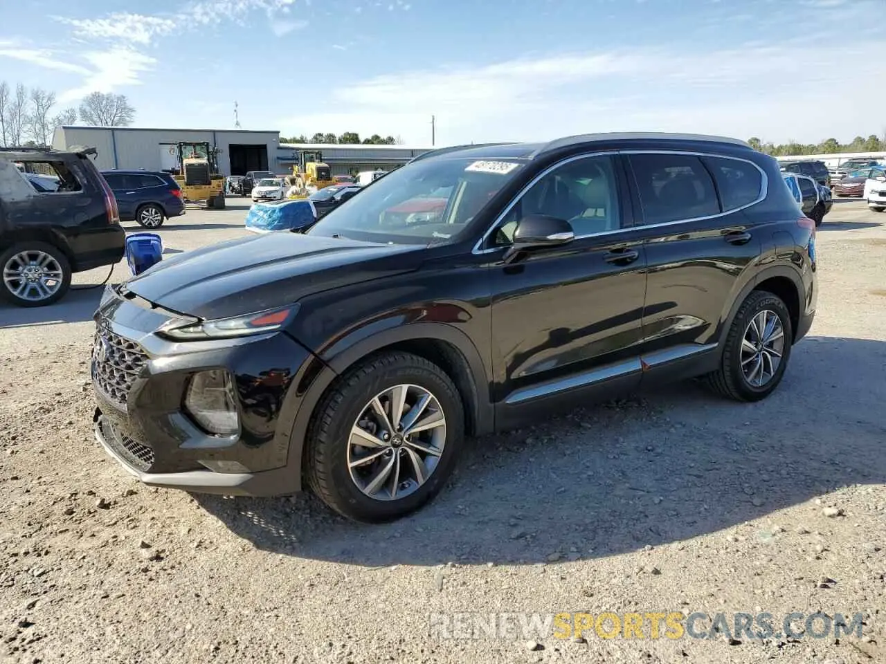 1 Photograph of a damaged car 5NMS53AD5KH080881 HYUNDAI SANTA FE 2019