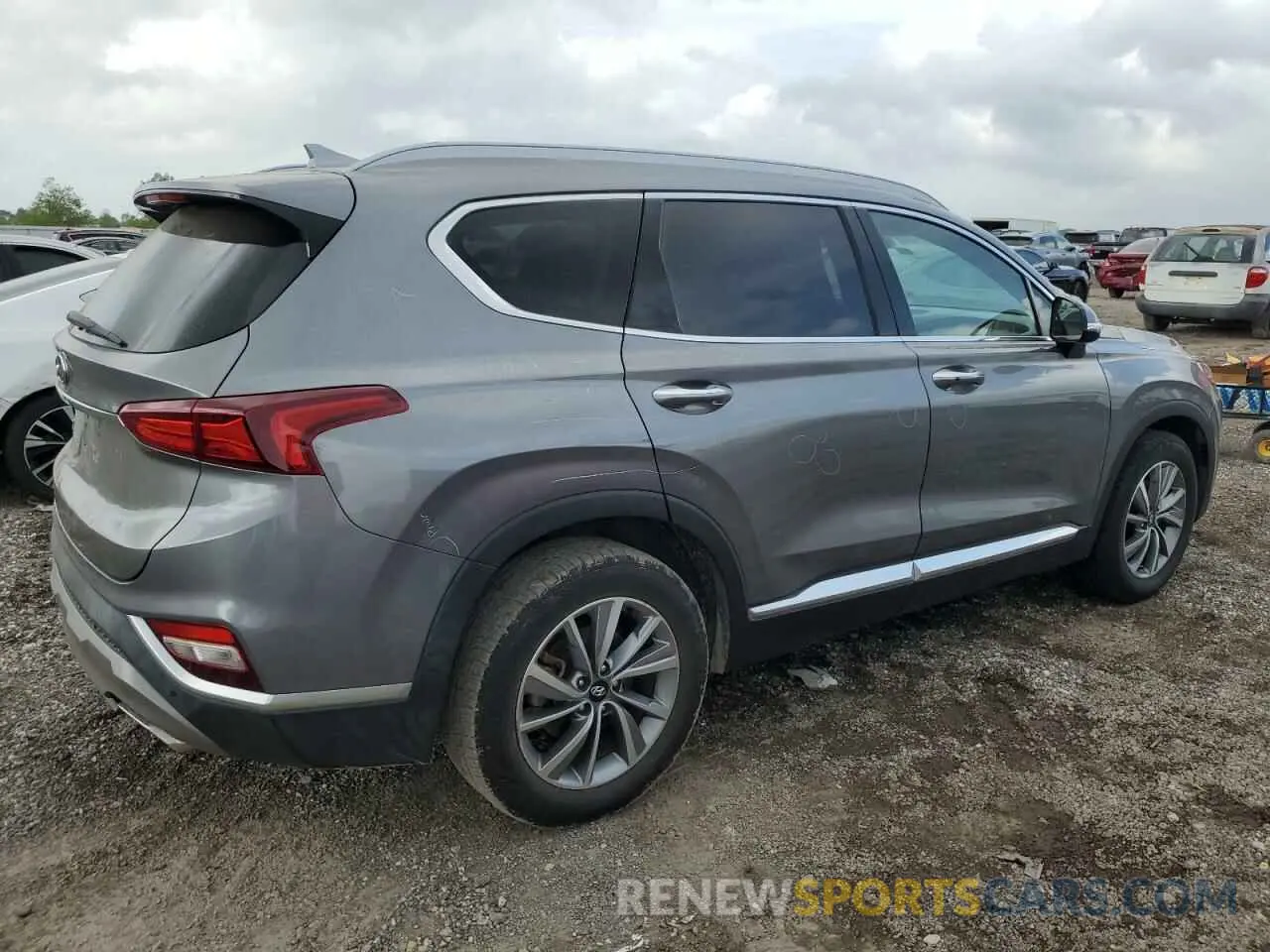 3 Photograph of a damaged car 5NMS53AD7KH072104 HYUNDAI SANTA FE 2019