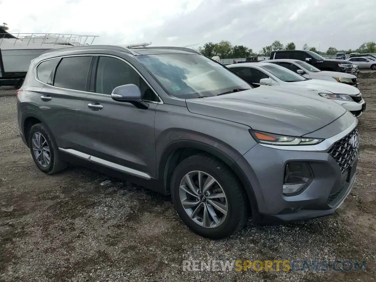 4 Photograph of a damaged car 5NMS53AD7KH072104 HYUNDAI SANTA FE 2019