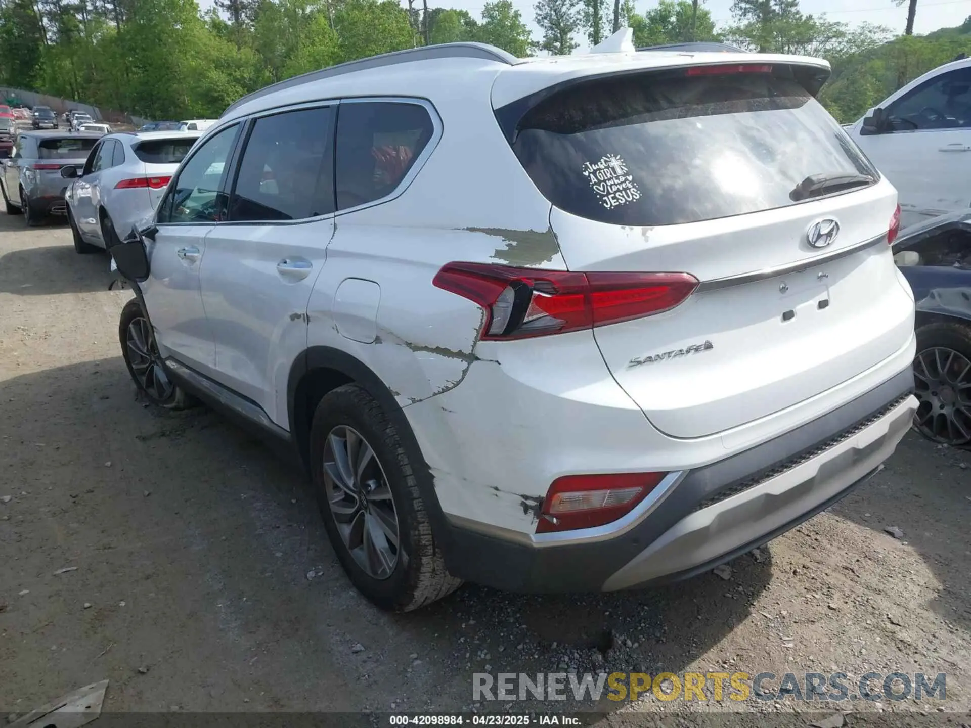 3 Photograph of a damaged car 5NMS53AD9KH028668 HYUNDAI SANTA FE 2019
