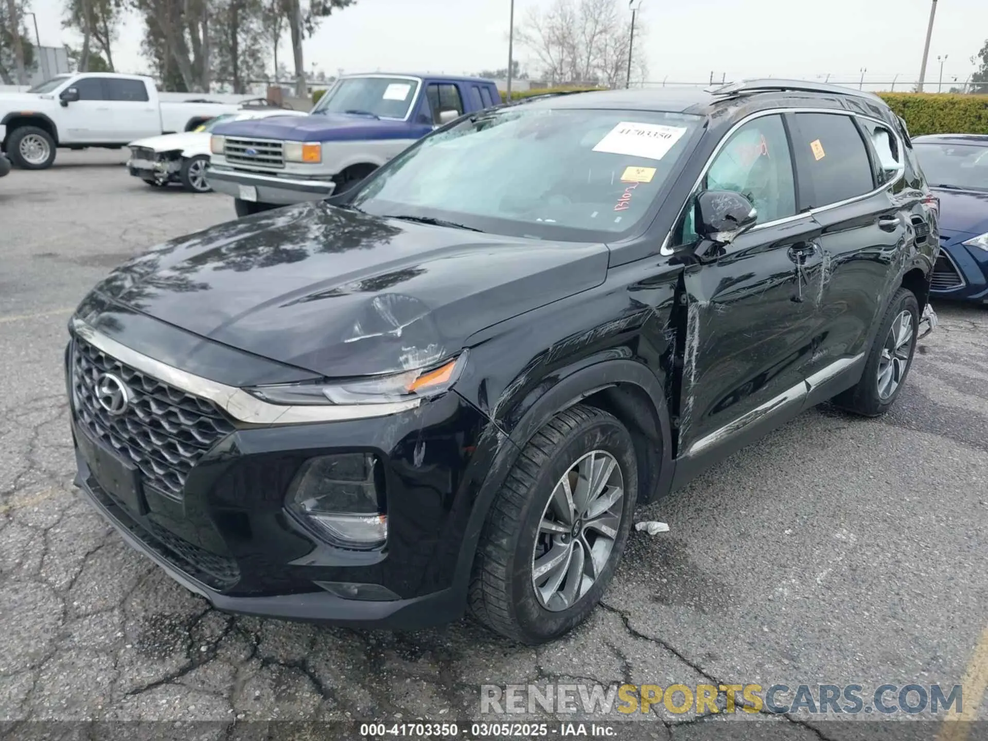 2 Фотография поврежденного автомобиля 5NMS53AD9KH048127 HYUNDAI SANTA FE 2019