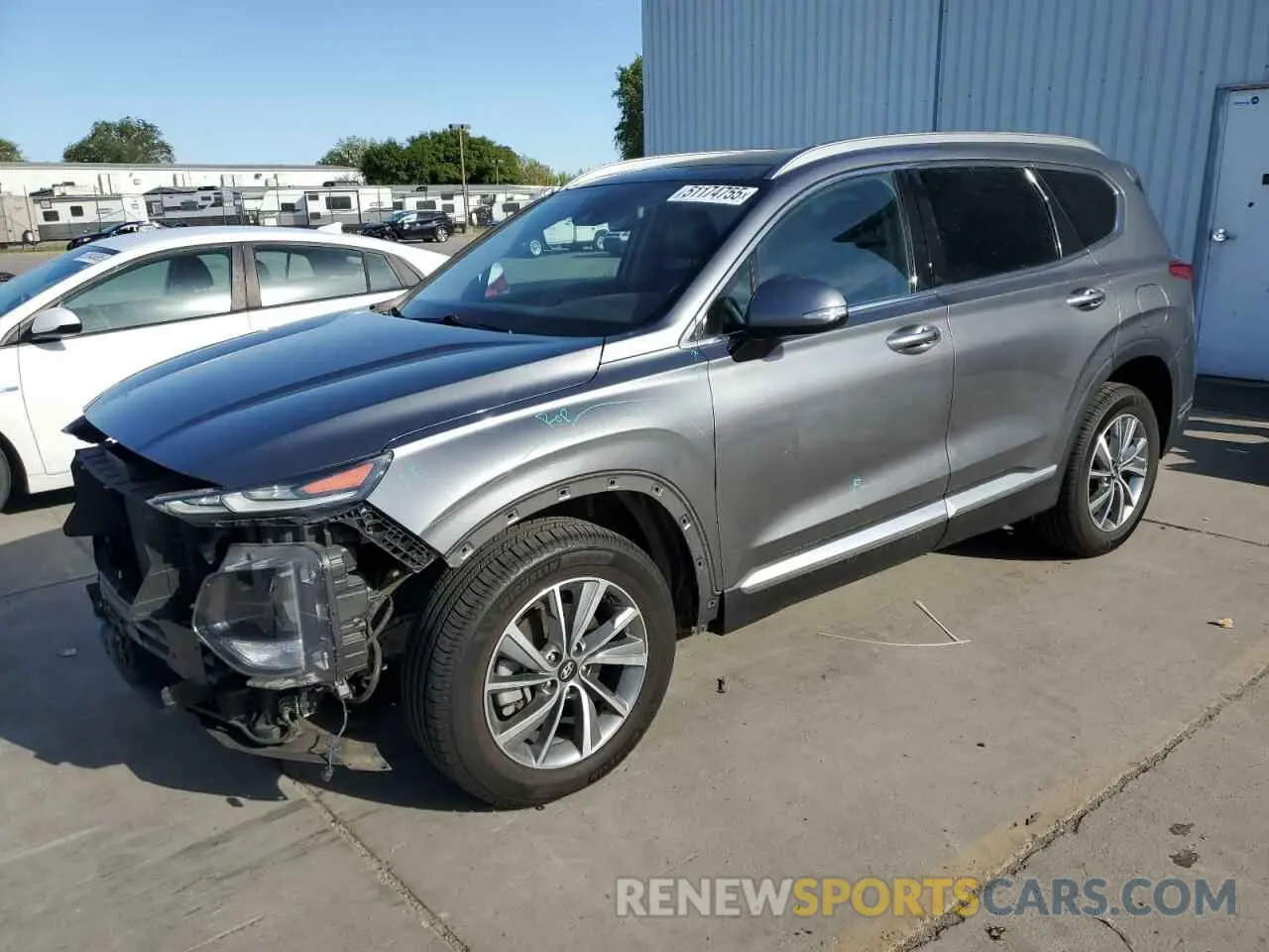 1 Photograph of a damaged car 5NMS53AD9KH088823 HYUNDAI SANTA FE 2019