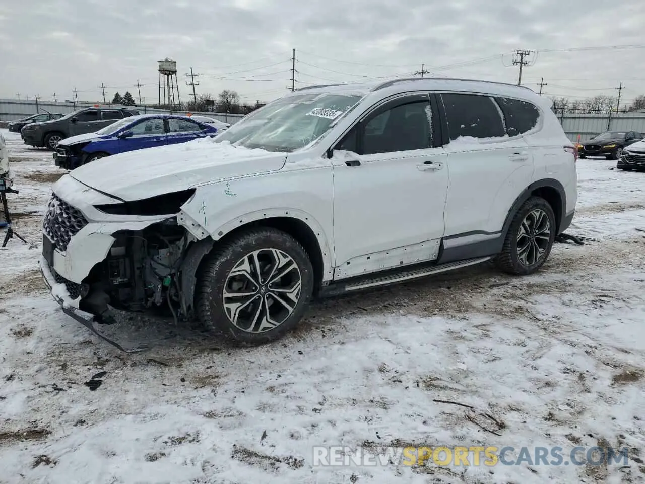 1 Photograph of a damaged car 5NMS5CAA0KH085346 HYUNDAI SANTA FE 2019
