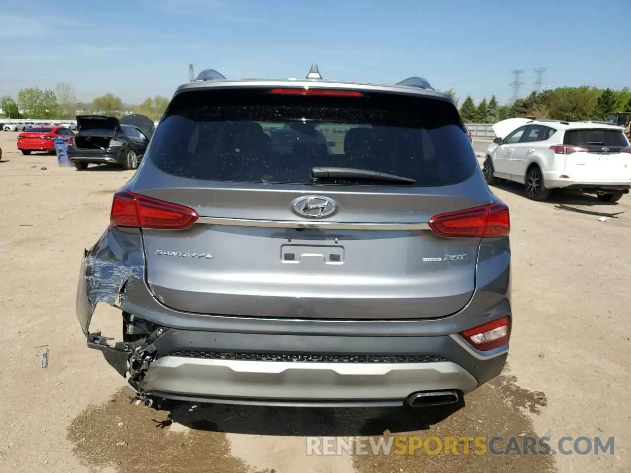 6 Фотография поврежденного автомобиля 5NMS5CAA1KH028282 HYUNDAI SANTA FE 2019