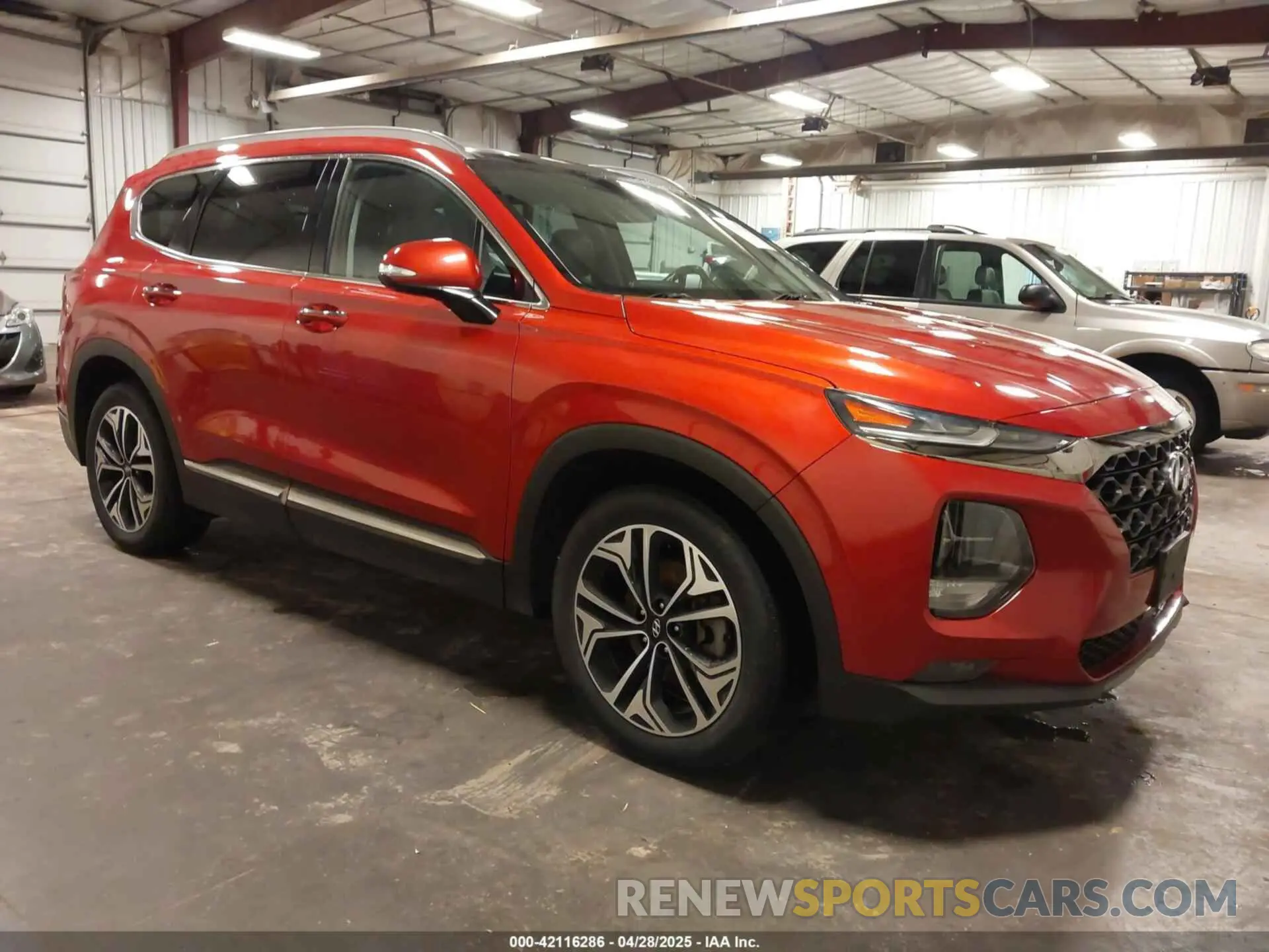 1 Photograph of a damaged car 5NMS5CAA4KH067125 HYUNDAI SANTA FE 2019