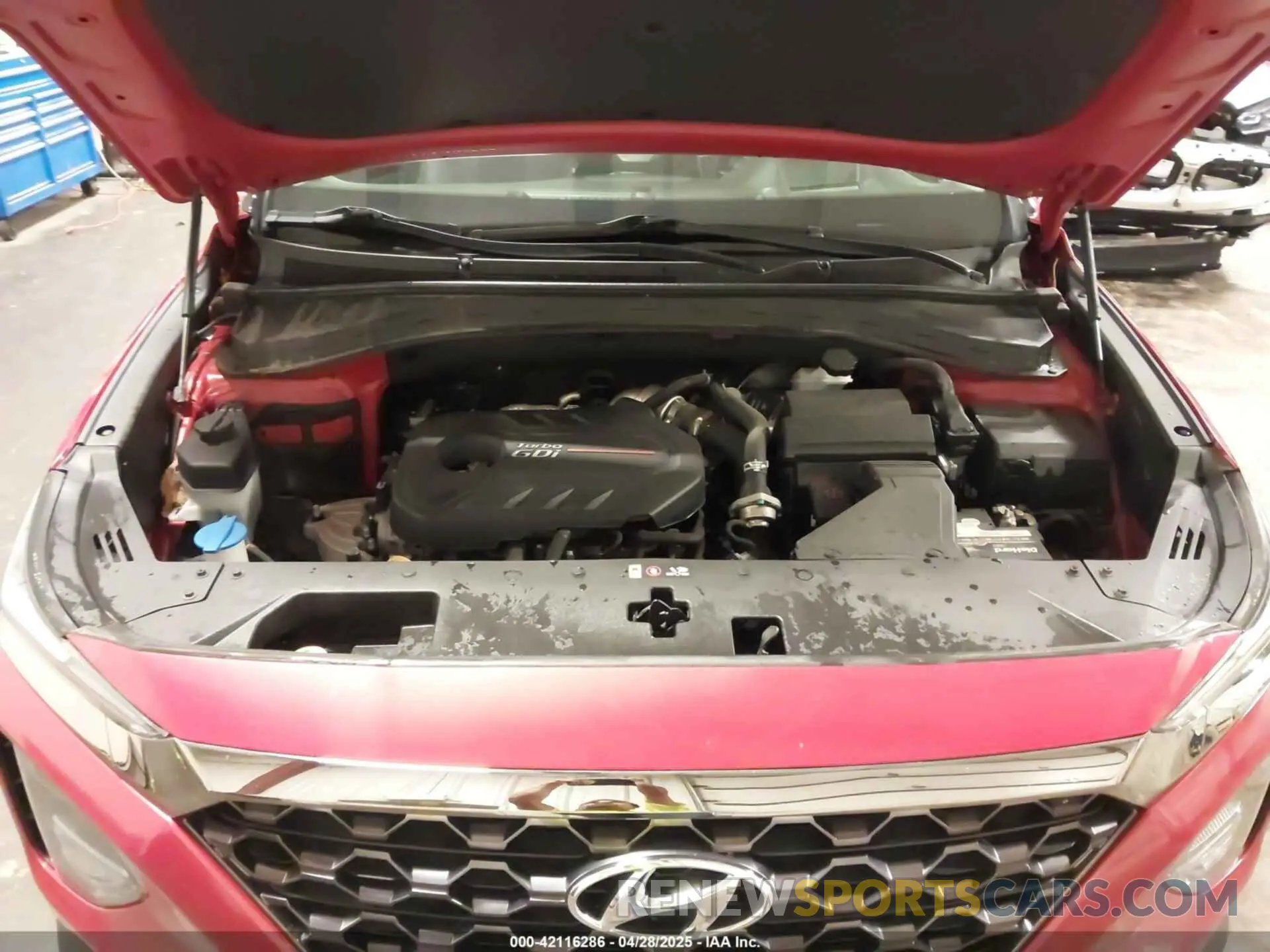 10 Photograph of a damaged car 5NMS5CAA4KH067125 HYUNDAI SANTA FE 2019