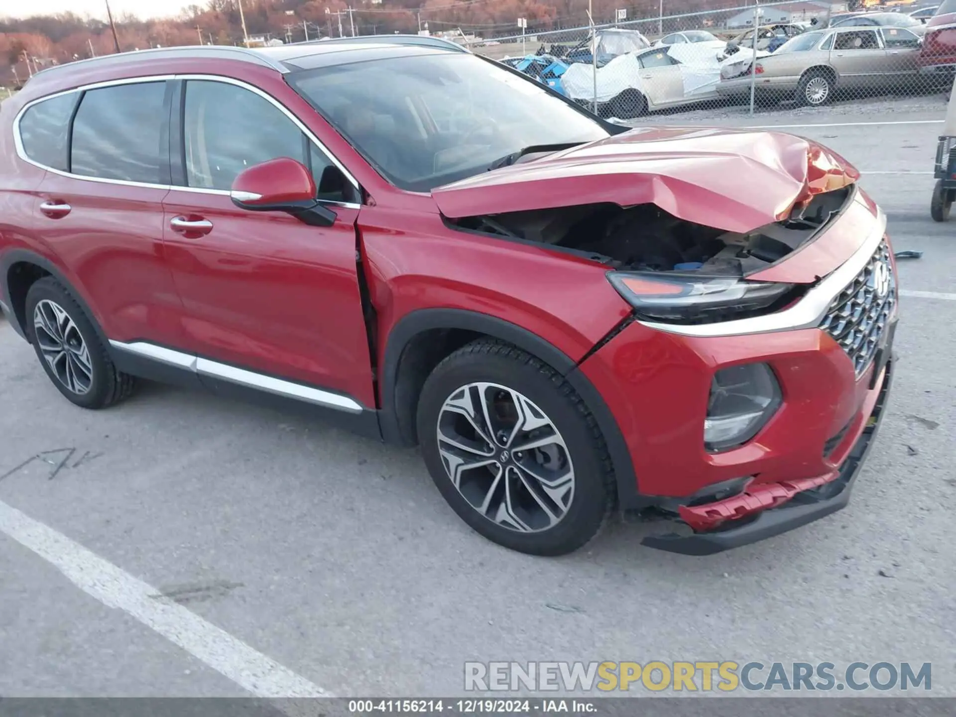 1 Фотография поврежденного автомобиля 5NMS5CAA4KH105145 HYUNDAI SANTA FE 2019