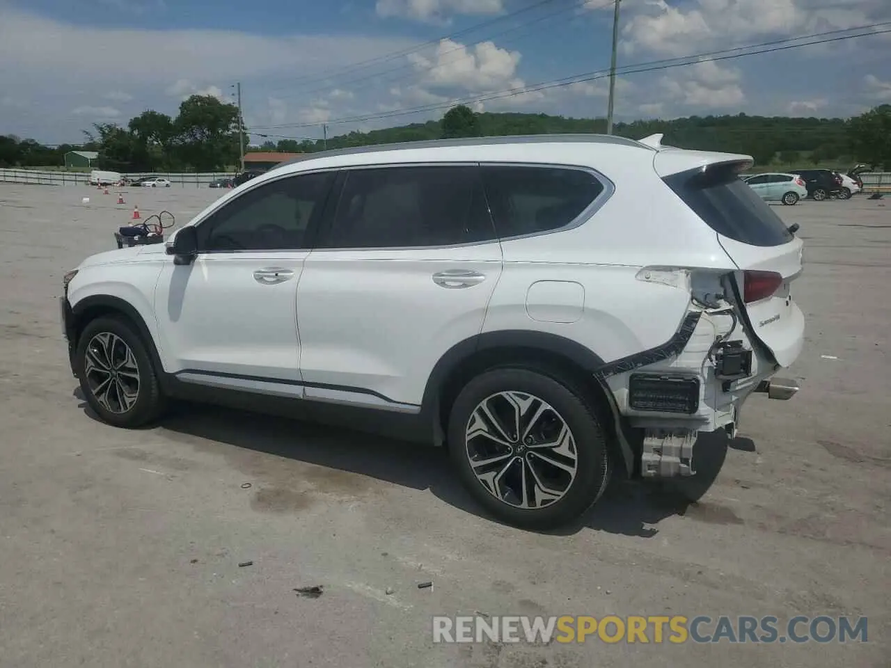 2 Photograph of a damaged car 5NMS5CAA6KH031484 HYUNDAI SANTA FE 2019