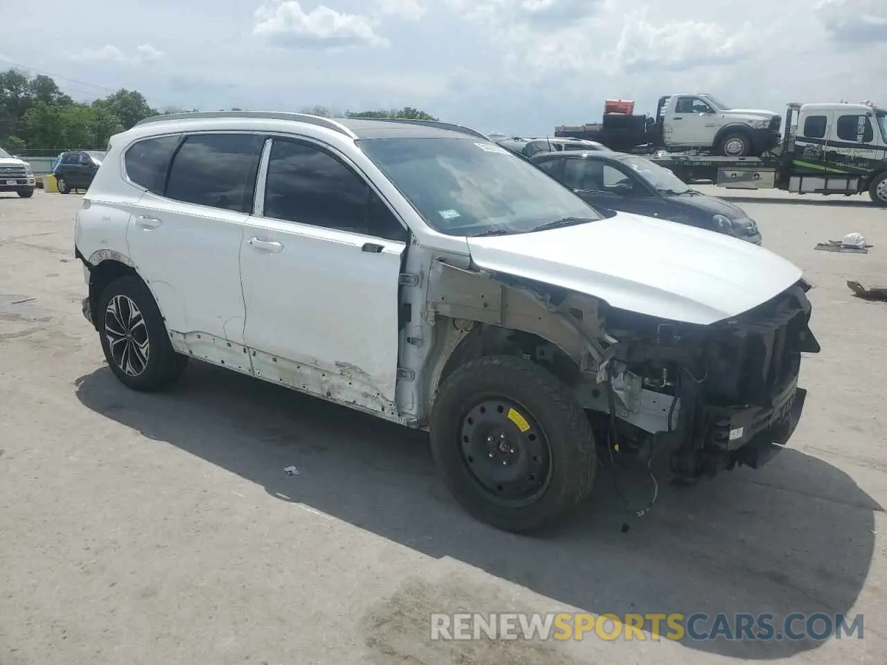 4 Photograph of a damaged car 5NMS5CAA6KH031484 HYUNDAI SANTA FE 2019