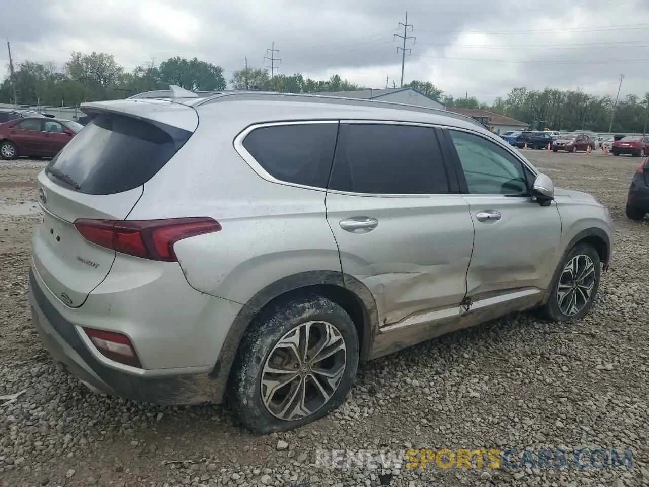 3 Photograph of a damaged car 5NMS5CAA6KH101453 HYUNDAI SANTA FE 2019