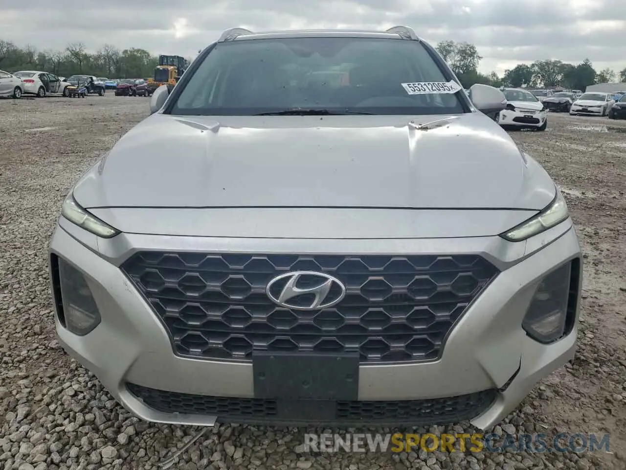 5 Photograph of a damaged car 5NMS5CAA6KH101453 HYUNDAI SANTA FE 2019