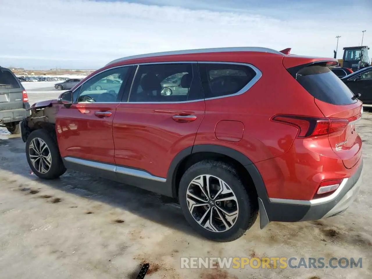 2 Photograph of a damaged car 5NMS5CAA8KH063336 HYUNDAI SANTA FE 2019