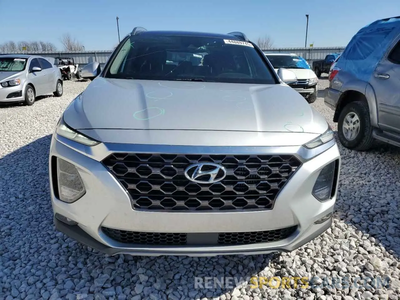 5 Фотография поврежденного автомобиля 5NMS5CAAXKH021184 HYUNDAI SANTA FE 2019