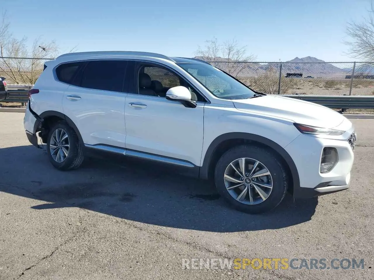 4 Photograph of a damaged car 5NMS5CAD0KH064913 HYUNDAI SANTA FE 2019