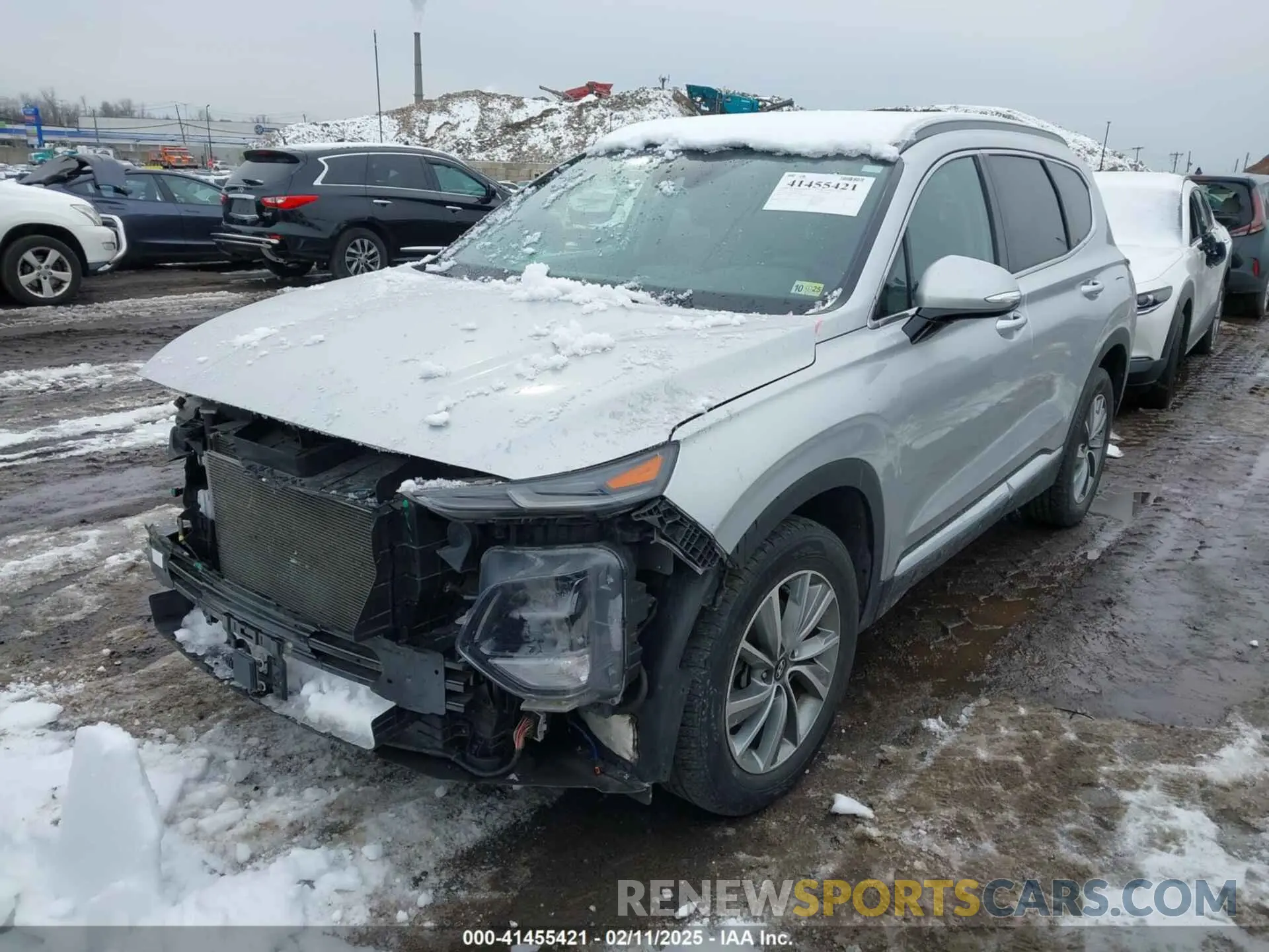 2 Photograph of a damaged car 5NMS5CAD1KH000394 HYUNDAI SANTA FE 2019
