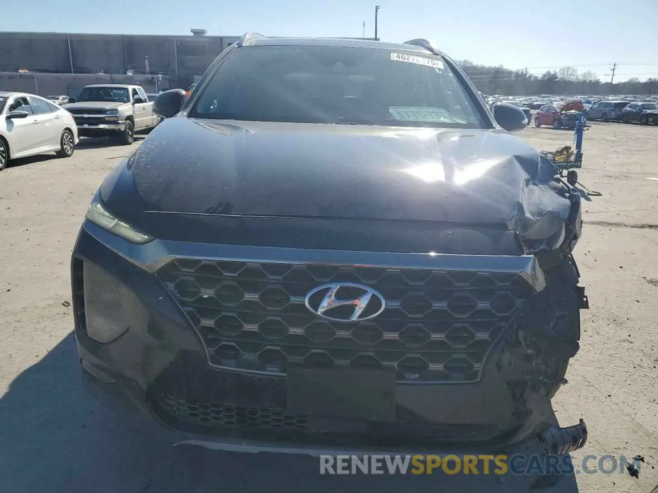 5 Photograph of a damaged car 5NMS5CAD3KH068714 HYUNDAI SANTA FE 2019