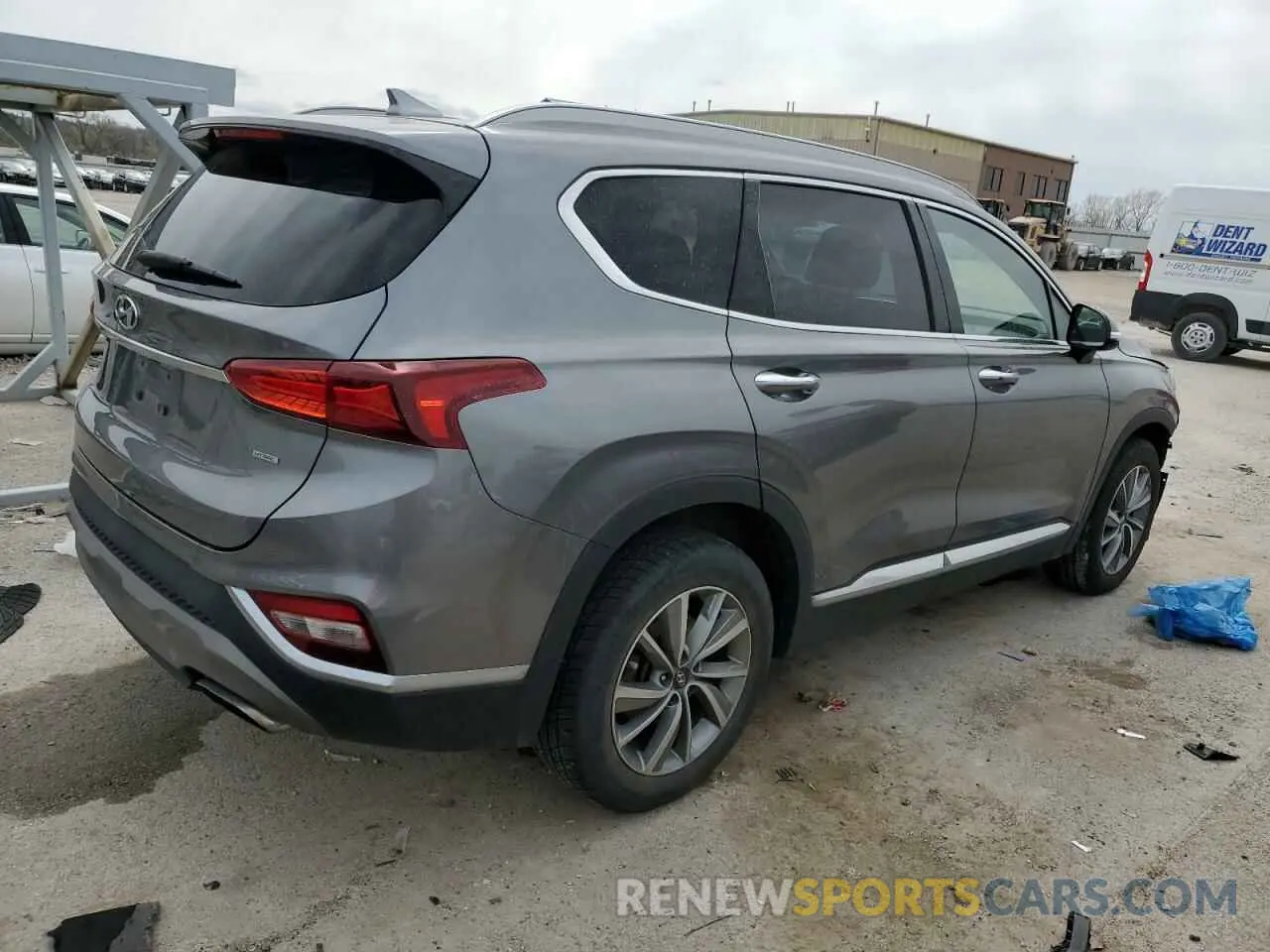 3 Photograph of a damaged car 5NMS5CAD6KH068948 HYUNDAI SANTA FE 2019