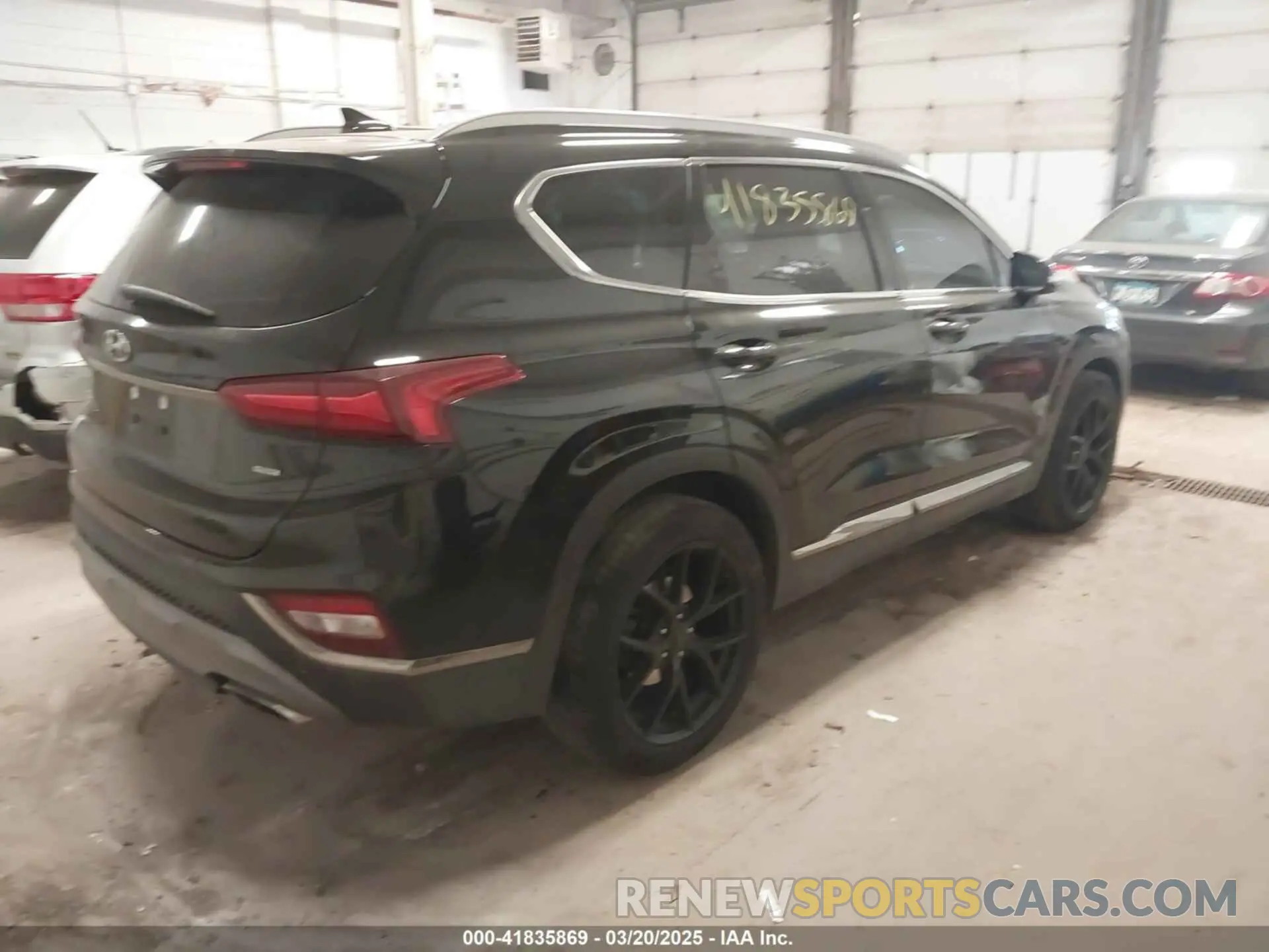 4 Фотография поврежденного автомобиля 5NMS5CAD9KH002846 HYUNDAI SANTA FE 2019