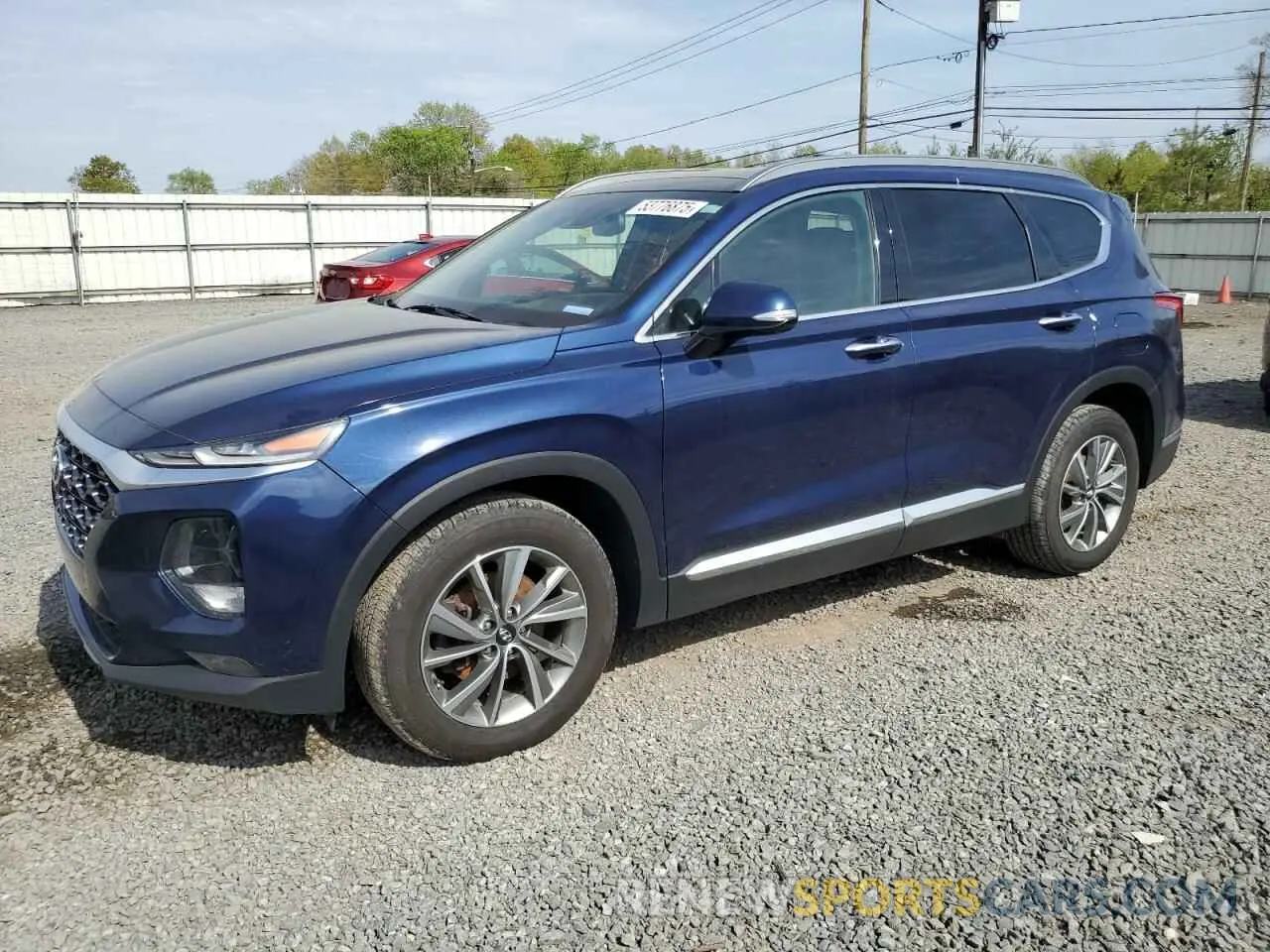 1 Photograph of a damaged car 5NMS5CADXKH066698 HYUNDAI SANTA FE 2019