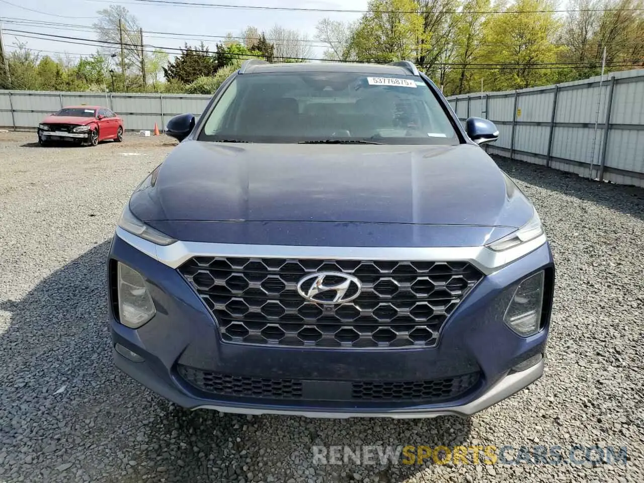 5 Photograph of a damaged car 5NMS5CADXKH066698 HYUNDAI SANTA FE 2019