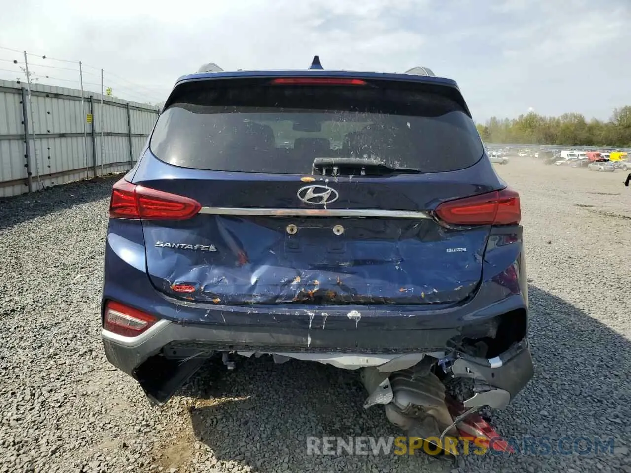 6 Photograph of a damaged car 5NMS5CADXKH066698 HYUNDAI SANTA FE 2019