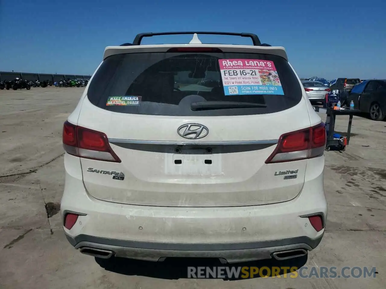 6 Photograph of a damaged car KM8SR4HF5KU307735 HYUNDAI SANTA FE 2019