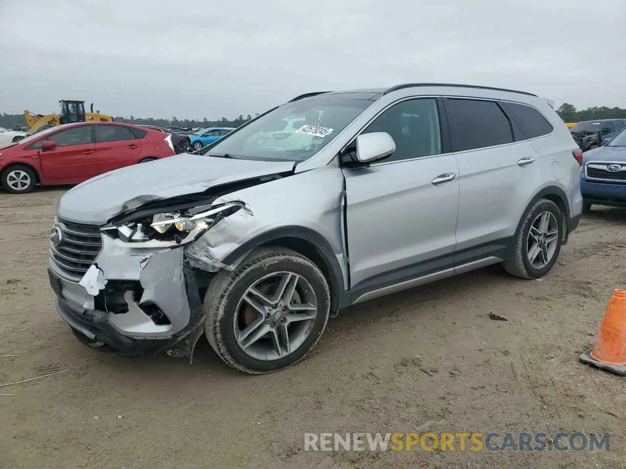 1 Фотография поврежденного автомобиля KM8SR4HF6KU299547 HYUNDAI SANTA FE 2019