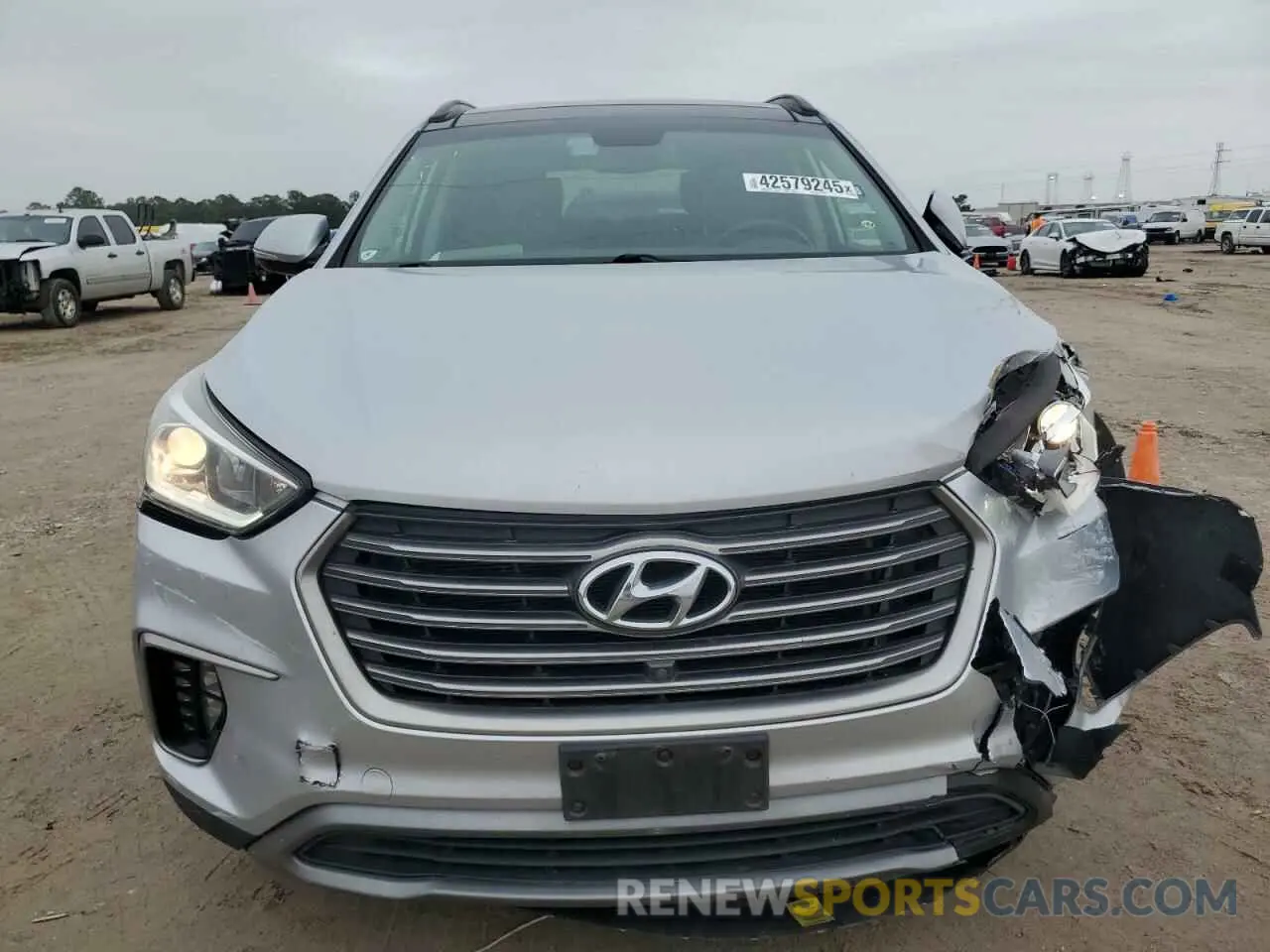 5 Фотография поврежденного автомобиля KM8SR4HF6KU299547 HYUNDAI SANTA FE 2019
