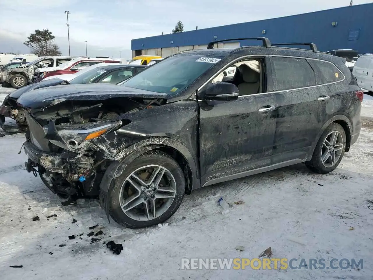 1 Photograph of a damaged car KM8SRDHF0KU302880 HYUNDAI SANTA FE 2019