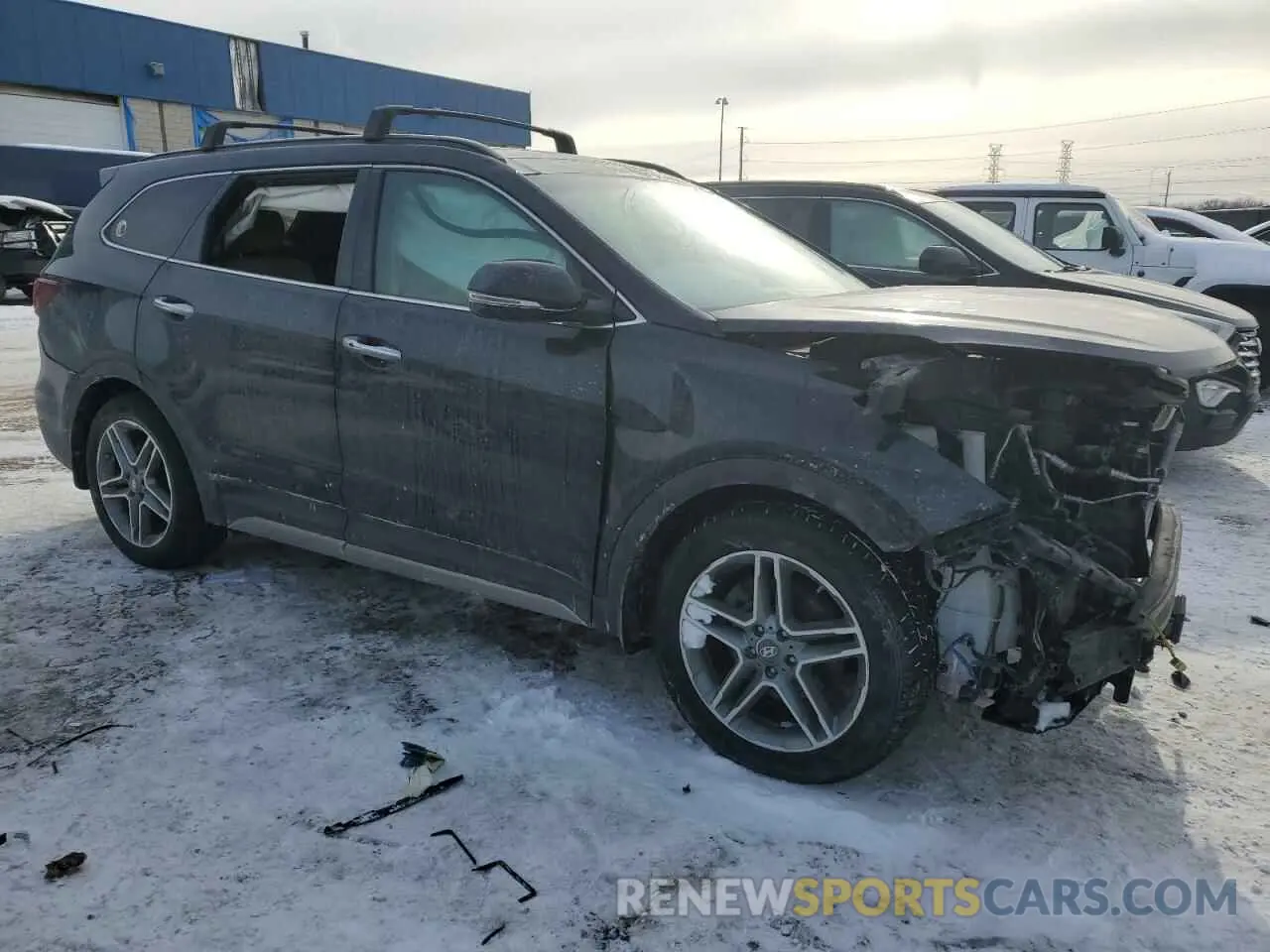 4 Photograph of a damaged car KM8SRDHF0KU302880 HYUNDAI SANTA FE 2019