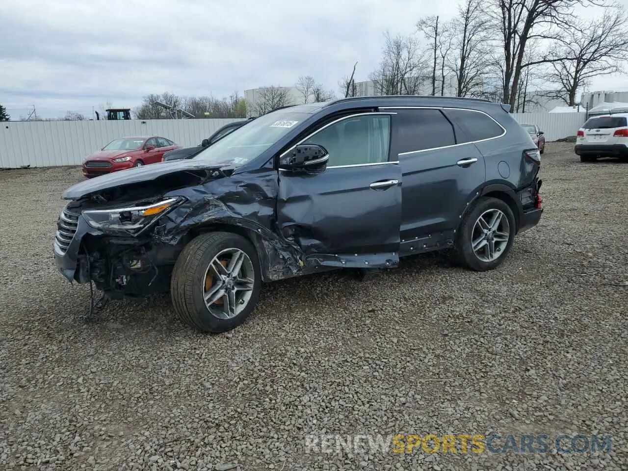 1 Фотография поврежденного автомобиля KM8SRDHF9KU305907 HYUNDAI SANTA FE 2019