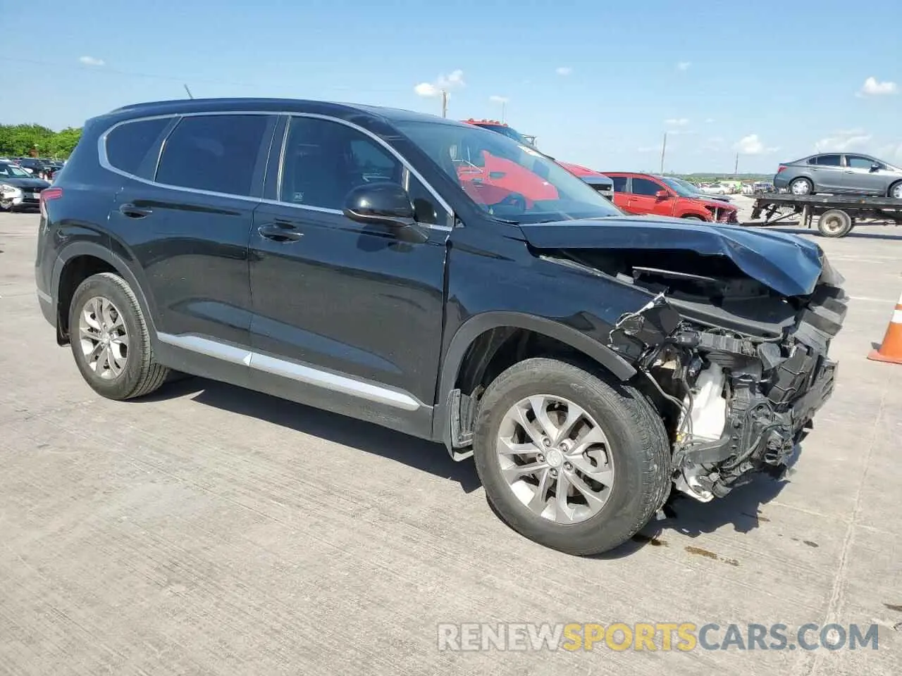 4 Фотография поврежденного автомобиля 5NMS23AD0LH160048 HYUNDAI SANTA FE 2020