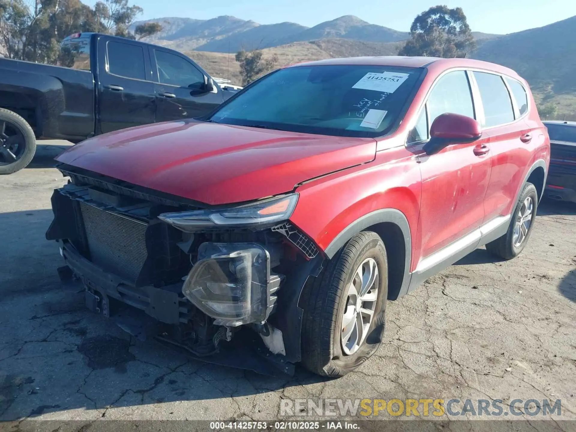 2 Photograph of a damaged car 5NMS23AD1LH137619 HYUNDAI SANTA FE 2020
