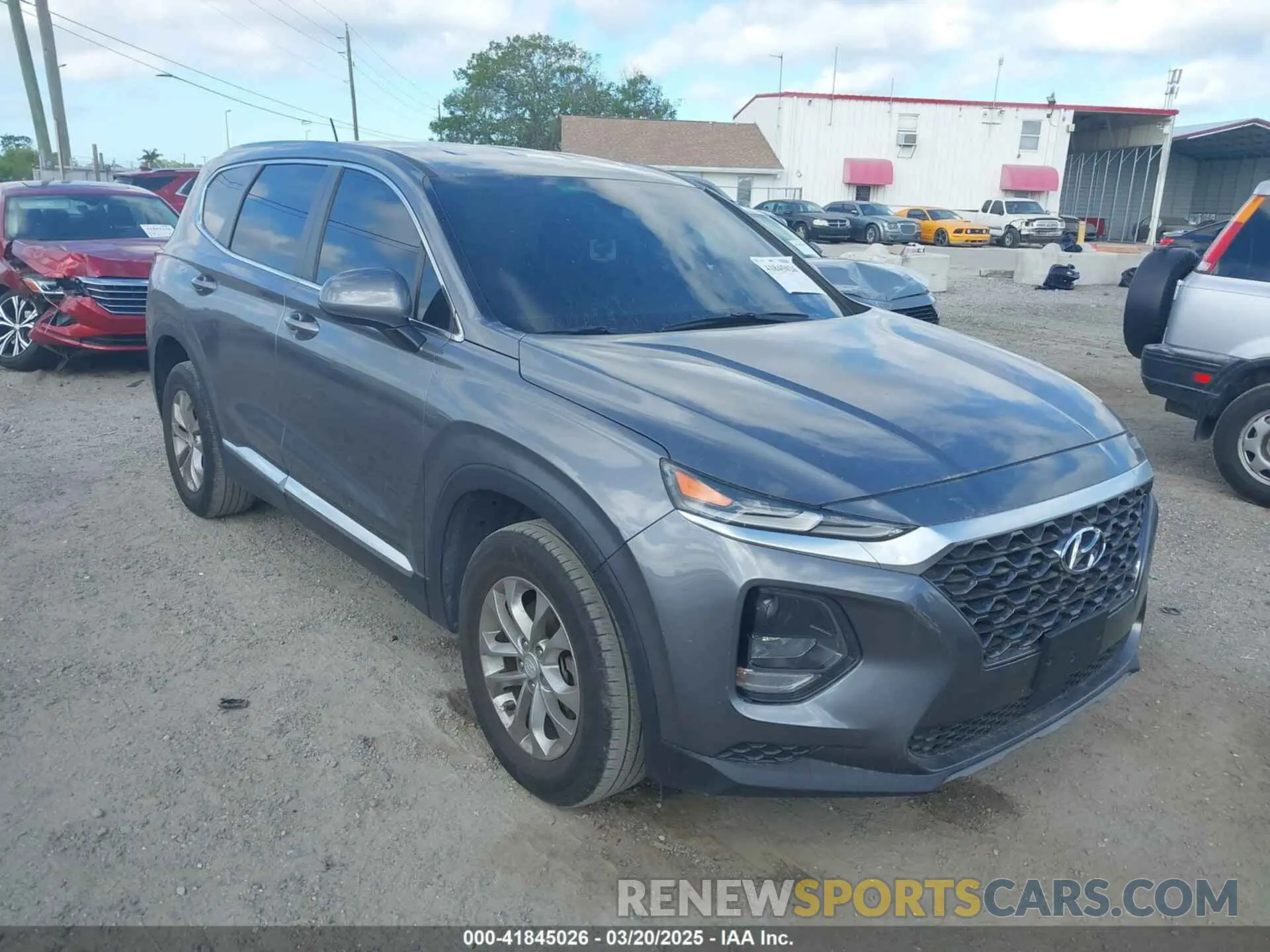 1 Photograph of a damaged car 5NMS23AD7LH157700 HYUNDAI SANTA FE 2020